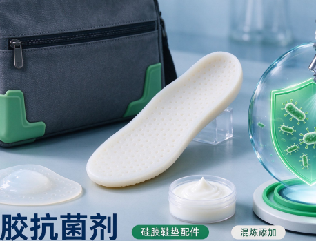 硅胶抗菌剂怎么选？硅胶鞋垫、箱包硅胶护角硫化抗菌方案